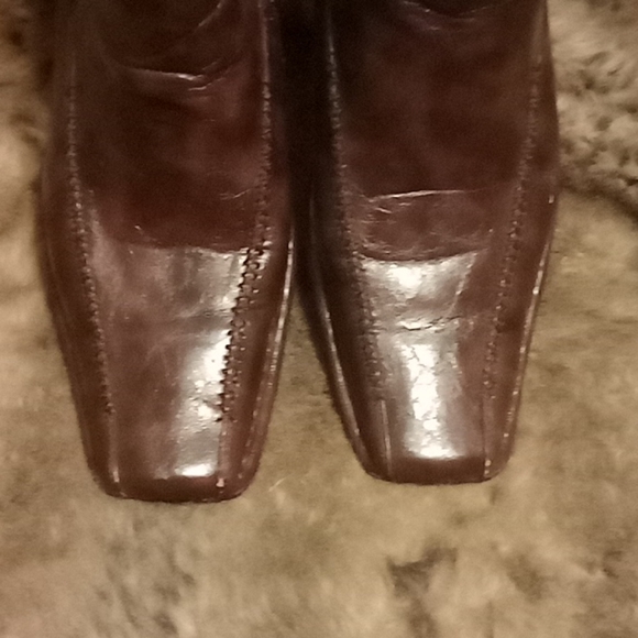 Brown leather ankle boots ,Steve Madden lightly - Picture 2 of 5